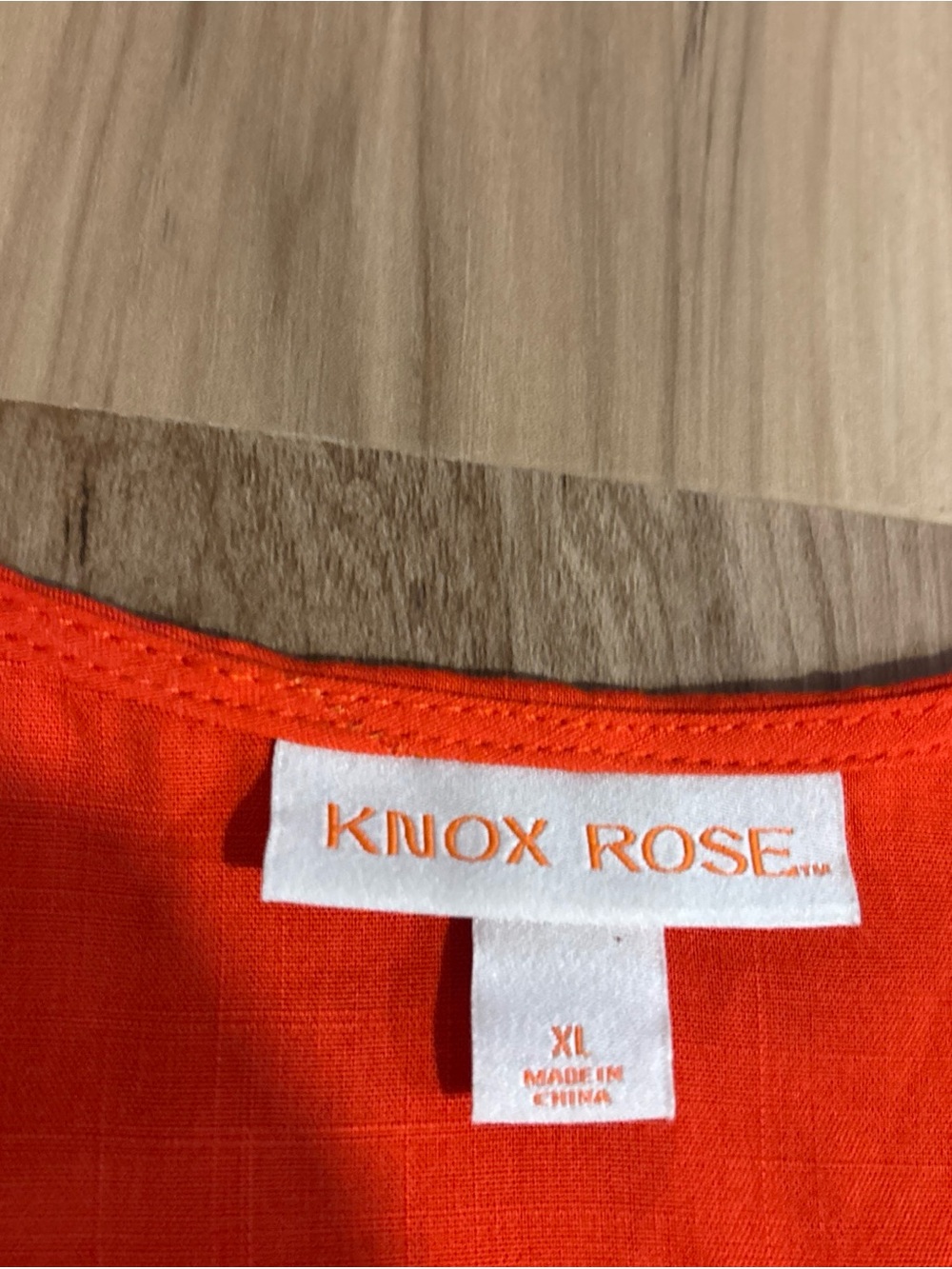Knox Rose Size XL Orange Maxi Dress Flutter Sleeve With Pockets - Picture 5 of 7